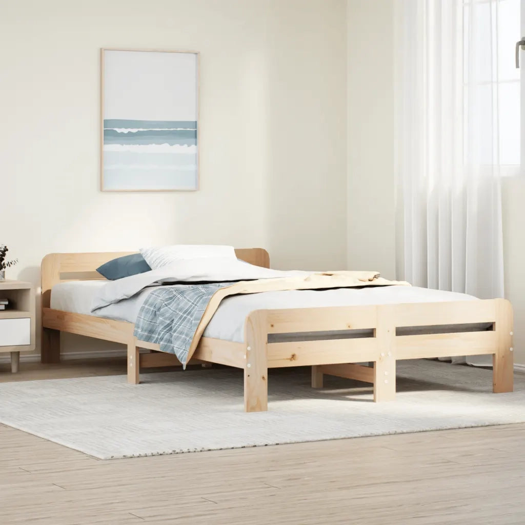 vidaXL Letto senza Materasso 120x200 cm in Legno Massello di Pino