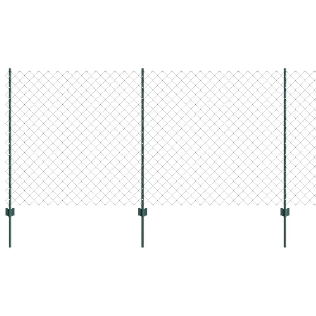 Recinzione a maglie con palo 10 x 1,2 m Verde Rete 3336241