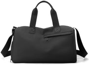 Borse sportive adatte a uomini e donne - con tasca per scarpe - borsa di allenamento leggera - grande borsa per il fitness - borsa impermeabile per nuoto adatta per viaggi - nero - 39x22x23cm