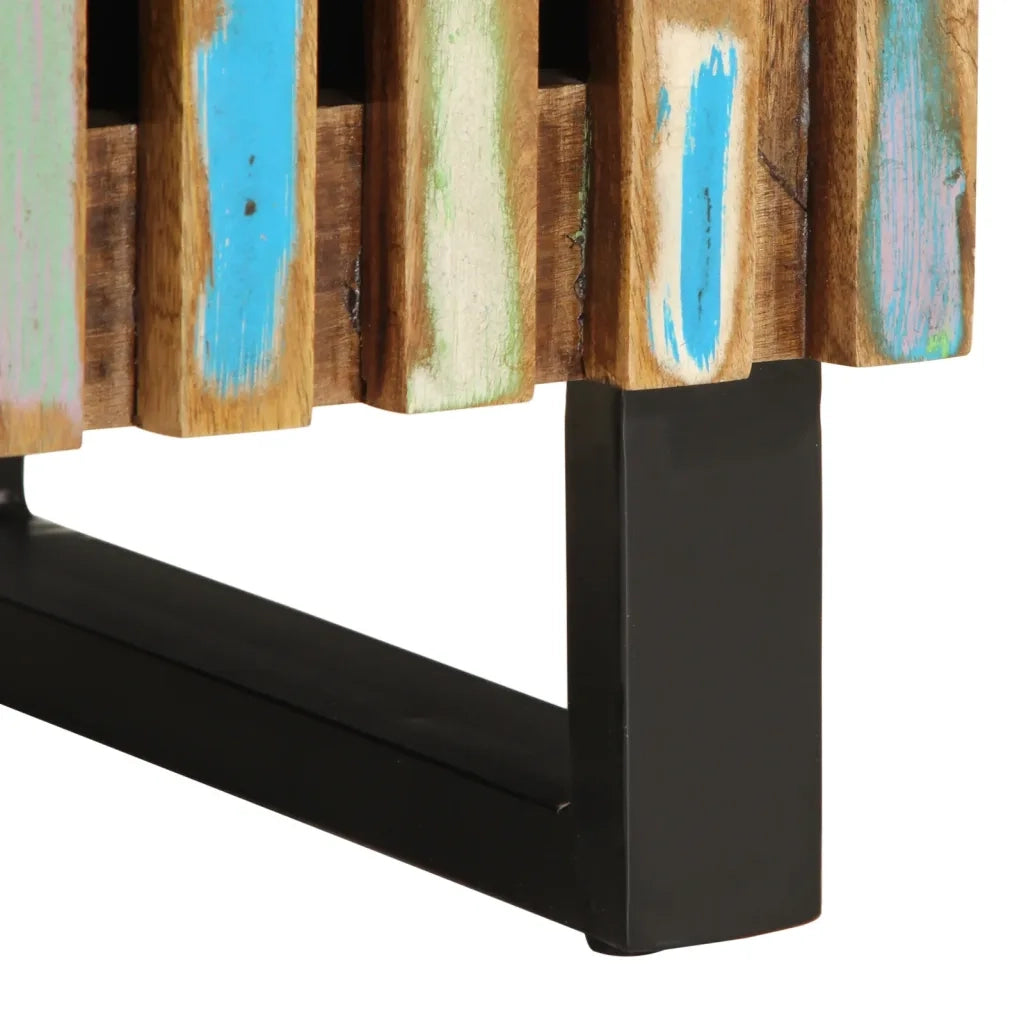 Comodini 2pz 40x34x46 cm in Legno Massello di Recupero 377425
