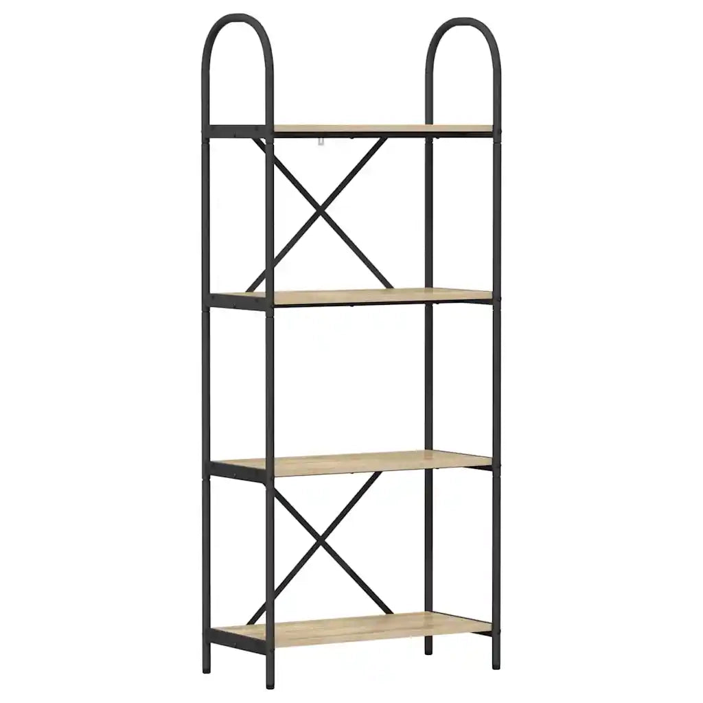 Libreria-Scaffale per Libri-Mobile di Stoccaggio Rovere Sonoma 60 x 30 x 146 cm Legno multistrato 912263