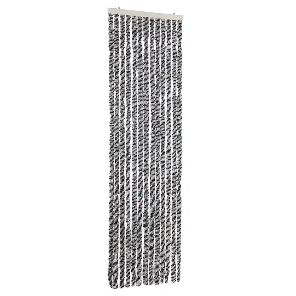 Tenda Antimosche Grigia Nera e Bianca 56x200 cm in Ciniglia CFW1633458
