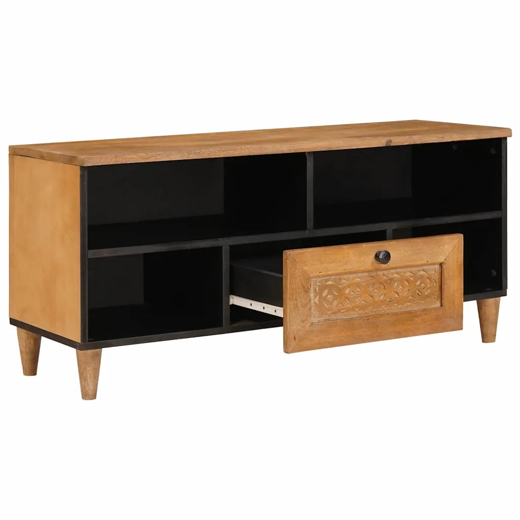 vidaXL Mobile TV con cassetto Marrone chiaro 105 x 33 x 46 cm
