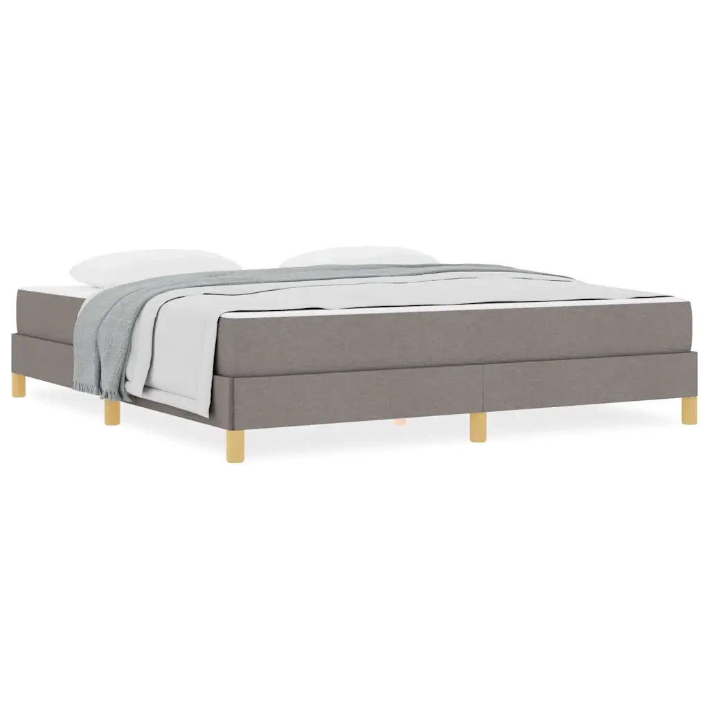 vidaXL Letto a molle Tortora e Marrone 180 x 200 cm