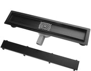 Douchegoot 60 cm in Acciaio Inossidabile - 2-in-1 - Piano - Scarico a Pavimento - Resistente alla Corrosione - Sifone di Alta Qualità - Fissaggio per Scarico