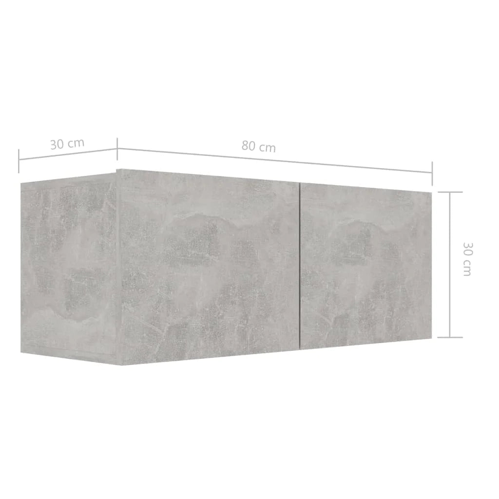 Set di mobili da 8 pezzi tra cui armadio credenza mobile TV televisore per soggiorno camera da letto salotto legno ingegnerizzato grigio 02_0025246