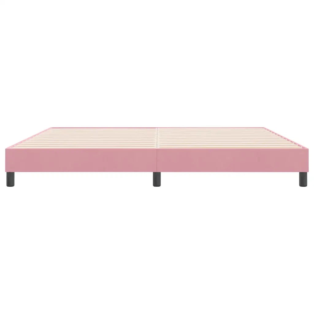 vidaXL Giroletto a Molle senza Materasso Rosa 180x210 cm in Velluto