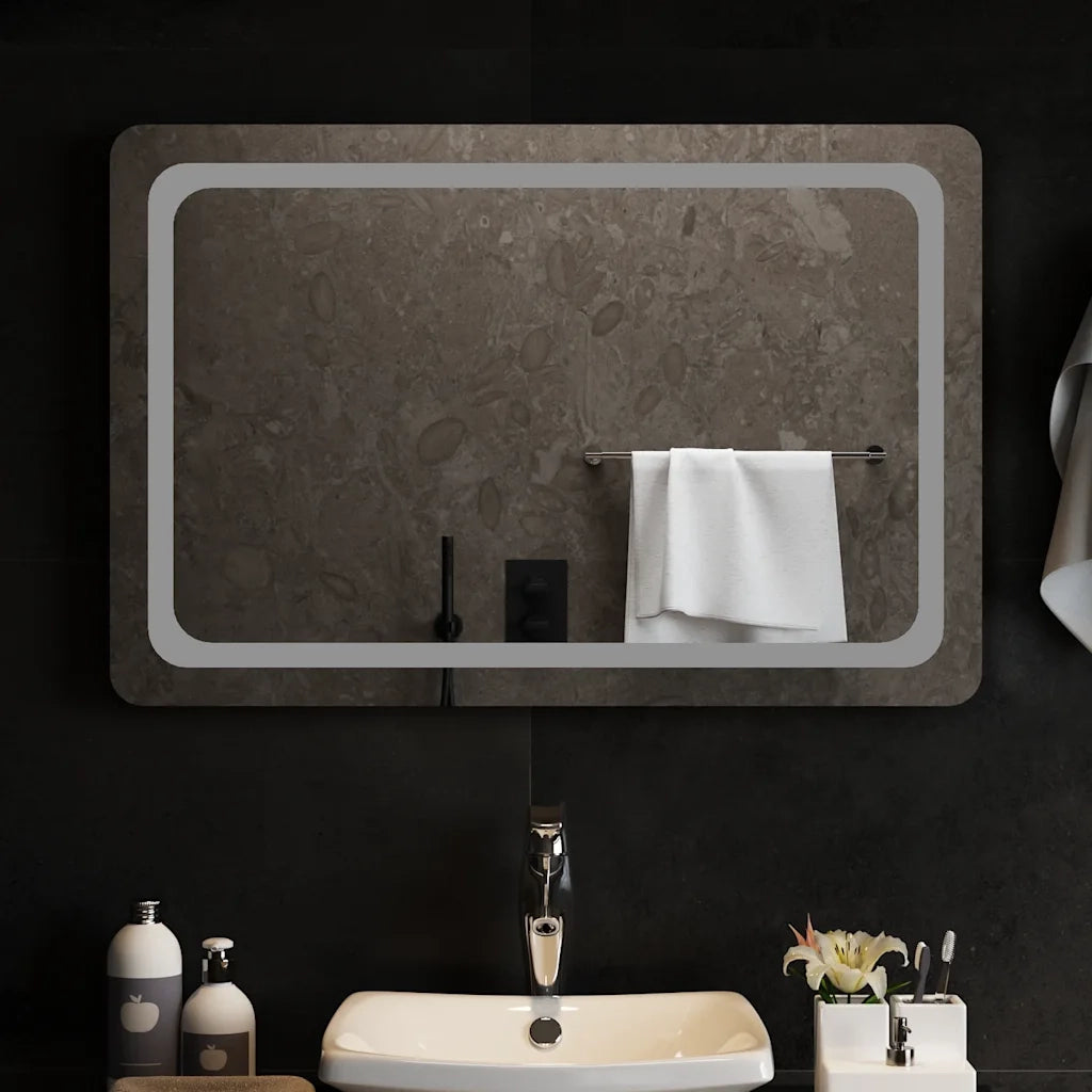 Specchio da Bagno con Luci LED 90x60 cm cod mxl 67639