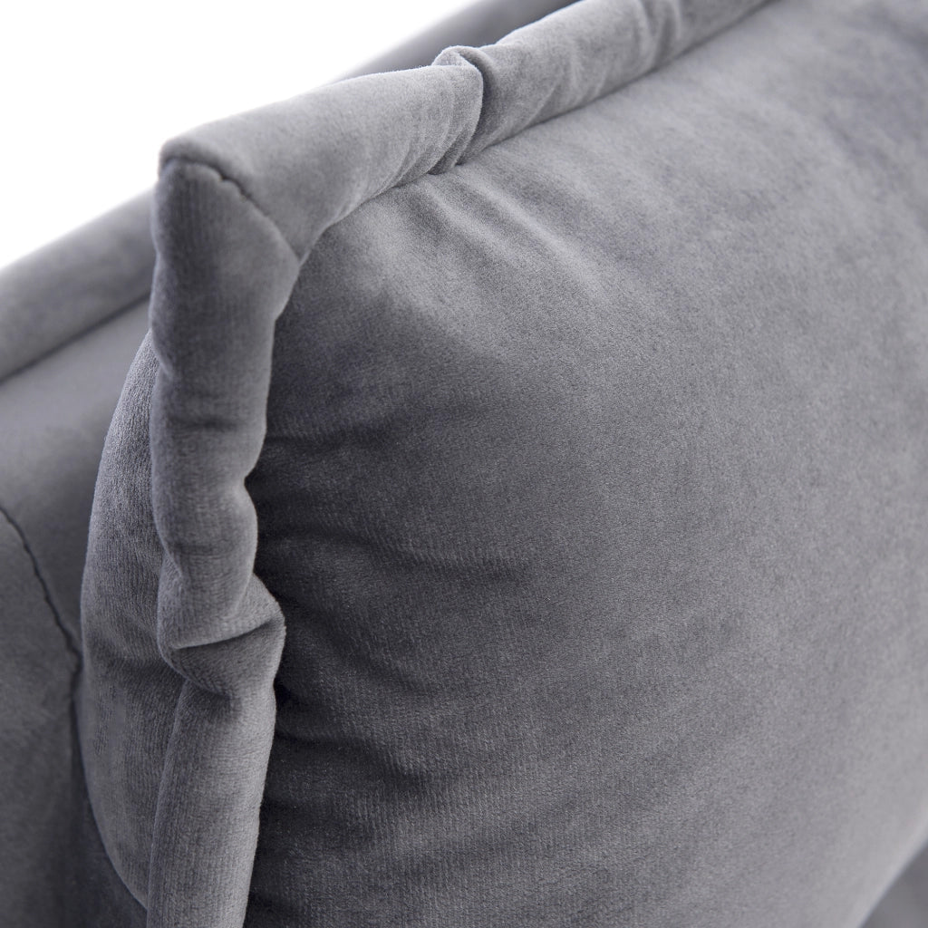 Letto Contenitore 140×200 cm; Letto Matrimoniale con Testiera Regolabile e Vano; senza Materasso; Velluto Grigio
