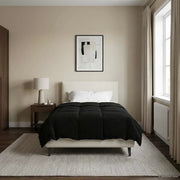 Duvet Estivo Trapuntato Nero 155 x 220 cm Microfibra 42025936