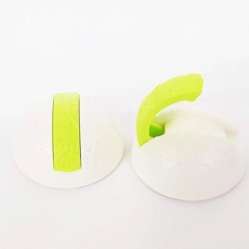 Trade Shop - Set 4 Pz. Gancio Adesivo 1.5 Kg 5cm A Scomparsa Plastica Guardaroba Appendiabiti Cucina -