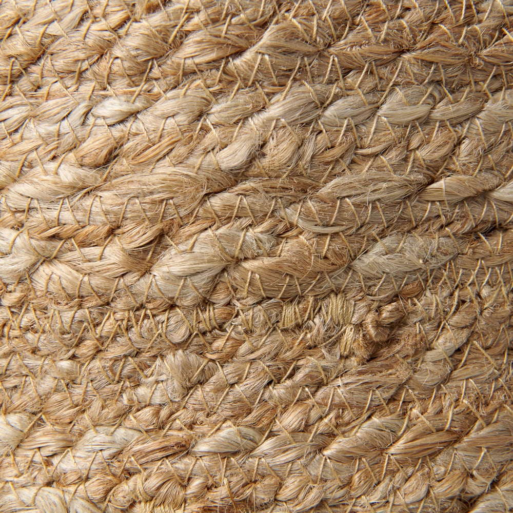 Set di 3 cestini portaoggetti in iuta naturale da 30 cm, portabiancheria, contenitori Boho