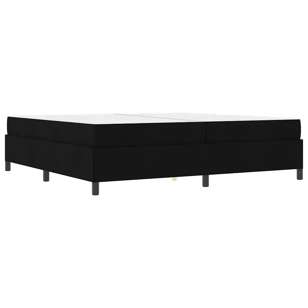 vidaXL Letto a molle Nero e Nero 200 x 200 cm
