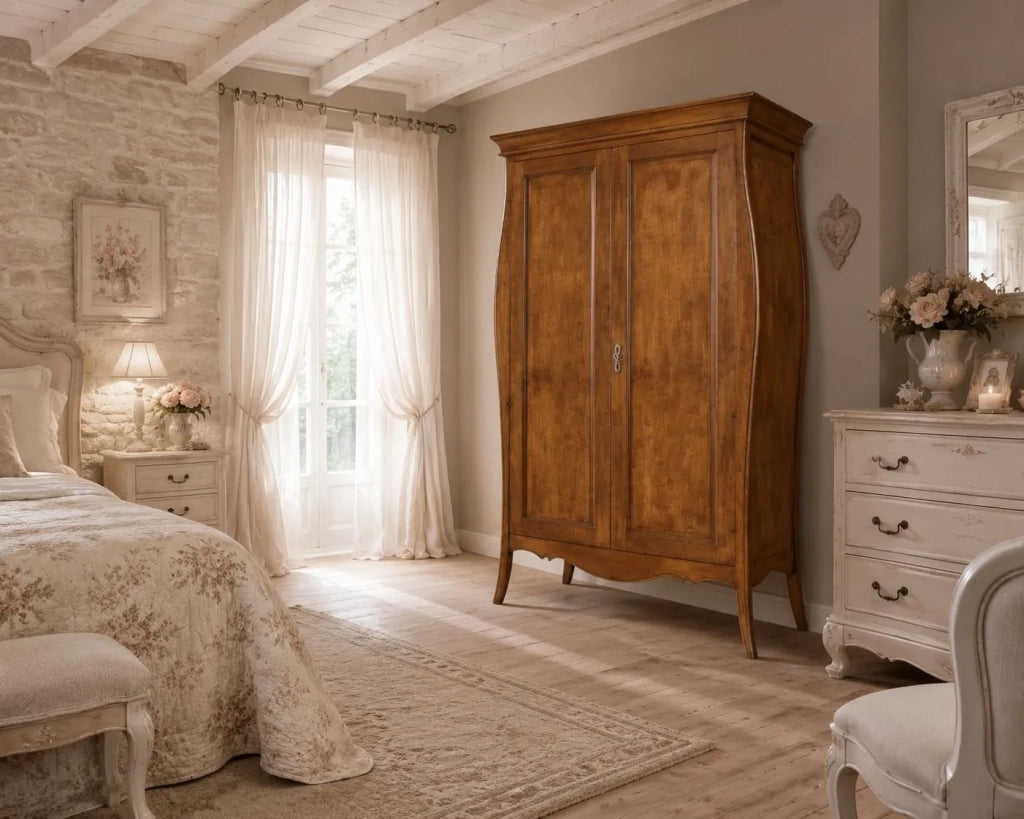 Armadio 2 ante classico legno finitura noce bassano 127x64x212 (487) - Mobili 2G