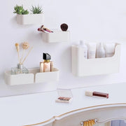 Organizzatore da Parete con Adesivo Self-Legante per Decorazione Casa, Cucina e Bagno, con Supporto per Plank Flottante