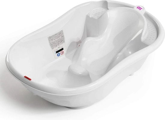 Bagnetto per bambini ergonomico con presa antiscivolo per bambini da 0 a 12 mesi - bianco