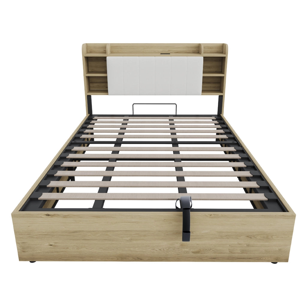 Letto Contenitore in Legno con USB ¨C MINIMAL ¨C Matrimoniale 180x200