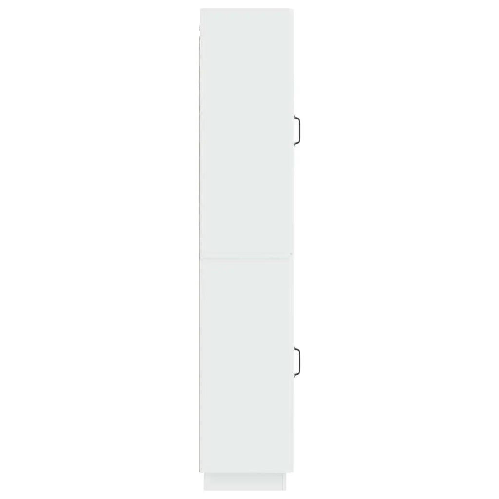 Set di armadi 2 pz Bianco Lucido Legno ingegnerizzato 3416794