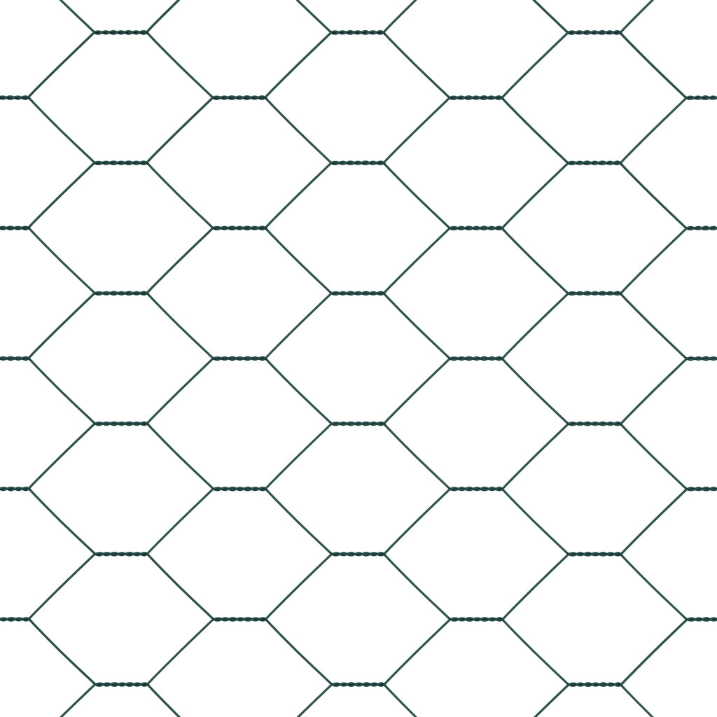 Recinzione esagonale  verde 1.2x100 m in acciaio