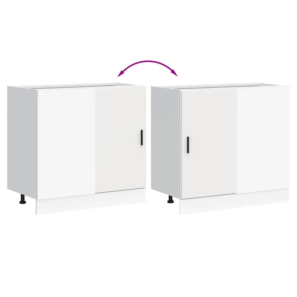 Mobile base da cucina Â“LyonÂ” Bianco in Legno Multistrato