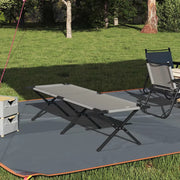 Letto da campeggio pieghevole Grigio Tessuto Oxford