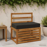 Cuscino per la seduta SOEST 100% Poliestere Nero 946891