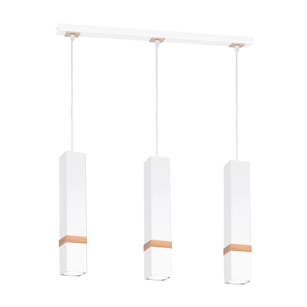 Lampadario sospeso Milagro Vidar 3xGU10 35W bianco