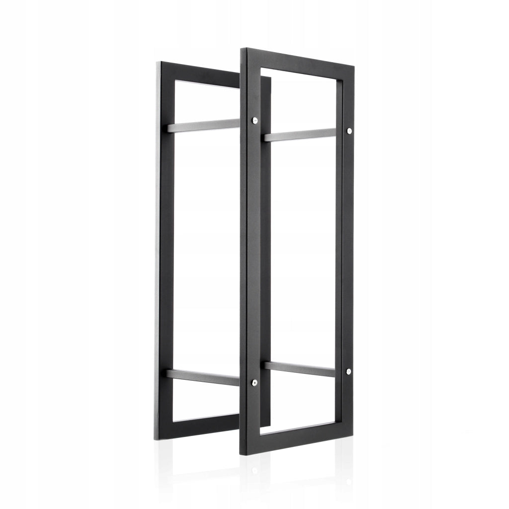 KADAX Supporto per legna da ardere in metallo, ampio ripiano solido, 90 cm