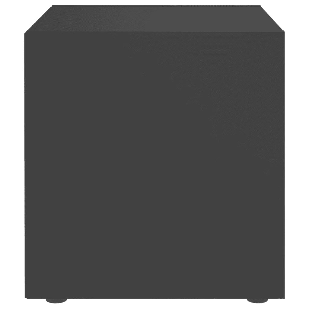 Mobili Porta TV 2 pz Grigi 37x35x37 cm in Legno Multistrato 805505