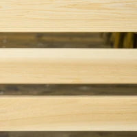 Dondolo da Giardino a 2 Posti in Legno con Altezza Regolabile, 196 x 120 x 171 cm, Legno naturale