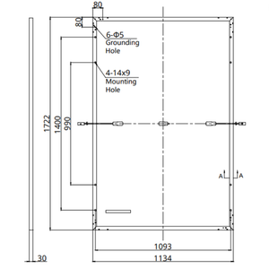 Modulo fotovoltaico monocristallino potenza 410w nero