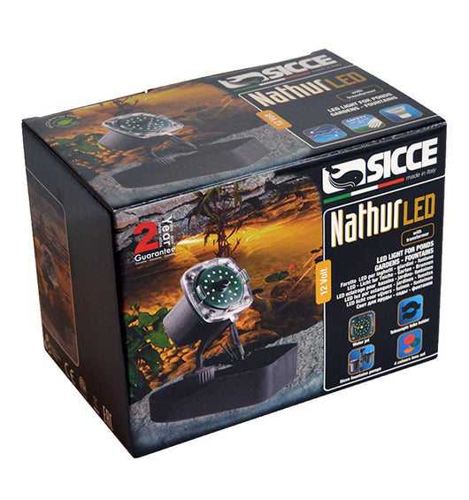 Sicce faretto laghetto nathur led da 3,5 watt laghetto e giardino