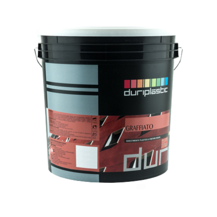 Rivestimento graffiato plastico idrorepellente bianco quarzi purissimi esterni *** formato 8 kg, confezione 1