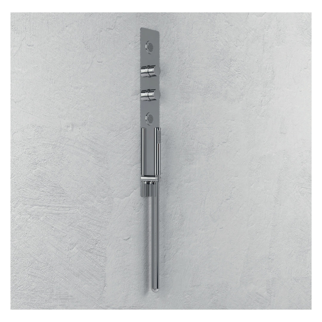 Wall kit a parete da incasso a muro acciaio inox cromato lucido deviatore doccetta doccia *** confezione 1