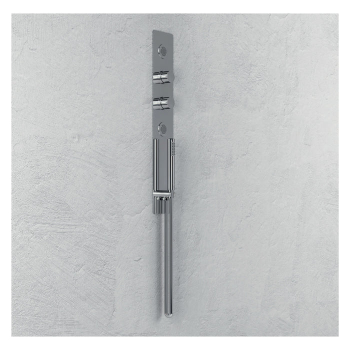Wall kit a parete da incasso a muro acciaio inox cromato lucido deviatore doccetta doccia *** confezione 1