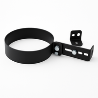 Collare registrabile arredo viteria prolunghe canale fumo muro stufa pellet *** misura Ø 150 mm, confezione 1