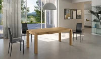 E-STYLO Tavolo allungabile in rovere, ideale per chi ama il calore e l’eleganza del design classico ma desidera un complemento d’arredo versatile e funzionale, 80cm X 140/190cm H. 75cm