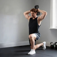 Manubrio Esagonale da 20kg in Acciaio e Gomma per Workout in Palestra, Casa e Ufficio, Nero