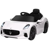 Macchina per Bambini 12V Maserati Gran Turismo Folgore con Telecomando, Età 3-5 Anni, Bianco
