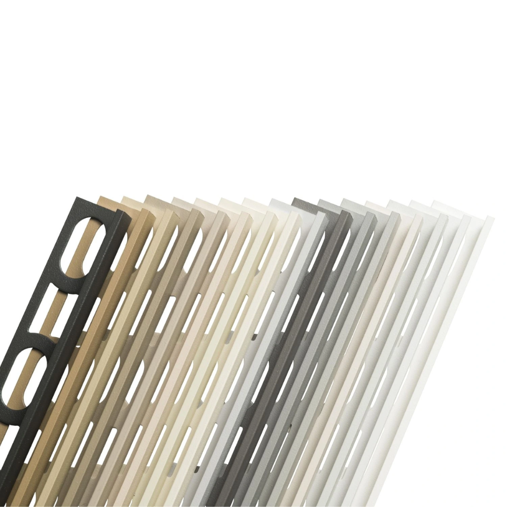 Profili in alluminio verniciato colore seta 134 a l per finitura parete proangle *** pezzi 10 pz, confezione 1