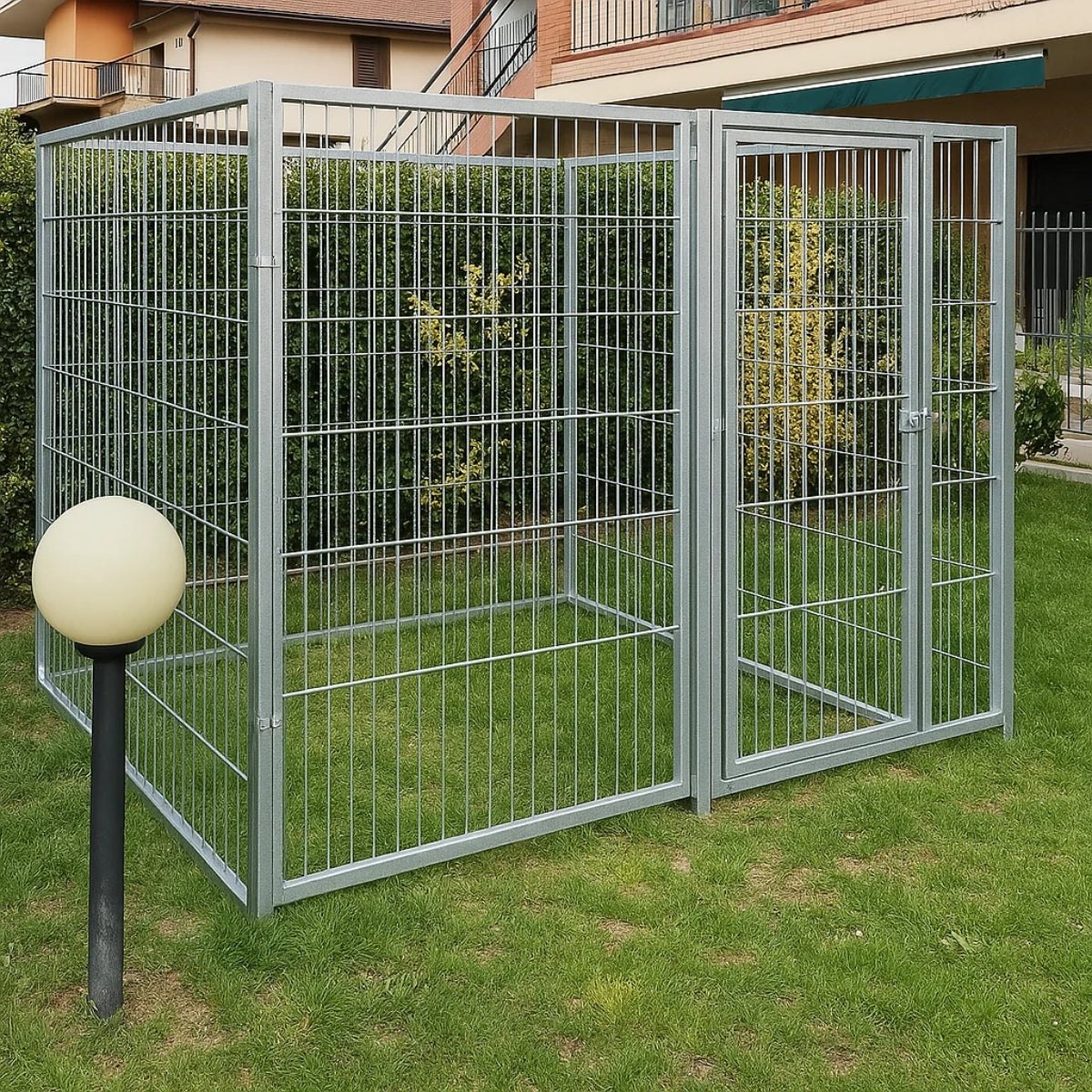 Box per cani da esterno zincatura elettrolitica 200x200x altezza 180 centimetri
