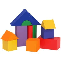 Set di Costruzioni Morbide per Bambini da 1-3 Anni con 11 Forme, in PU e EPE, Colori Vari