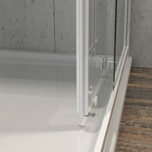 Box cabina doccia angolare con due ante scorrevoli in cristallo temprato trasparente *** misure 66.5-69.5x86.5-89.5xh...