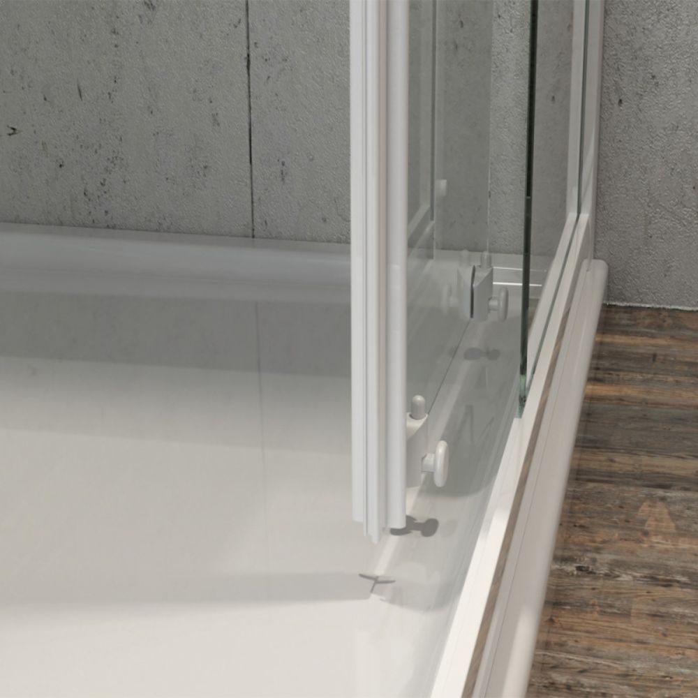 Box cabina doccia angolare con due ante scorrevoli in cristallo temprato trasparente *** misure 66.5-69.5x66.5-69.5xh...