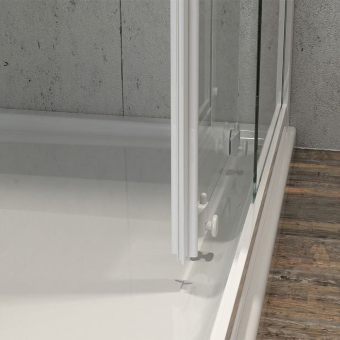 Box cabina doccia angolare con due ante scorrevoli in cristallo temprato trasparente *** misure 76.5-79.5x76.5-79.5xh...