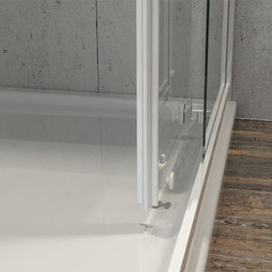 Box cabina doccia angolare con due ante scorrevoli in cristallo temprato trasparente *** misure 86.5-89.5x86.5-89.5xh...