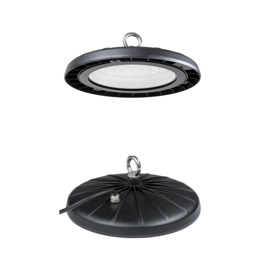 Proiettore led ufo colore nero 100 watt ip65 luce naturale 4500k