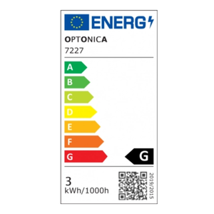 Lampada di emergenza a led 3w con batteria ricaricabile 2200 mah