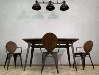 Sedia Harlem Cm 54X51X83 Set 2 Pz (Altezza Seduta Cm 43）