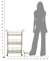 Carrello Glam Ret. Cm 60X30.5X80